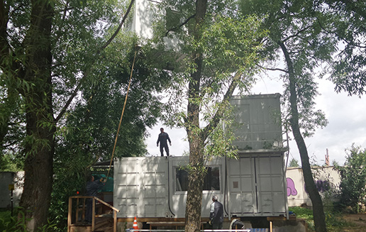 Демонтаж и перенос модульных зданий